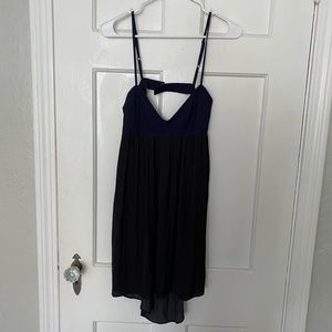 Zara navy and black summer dress small